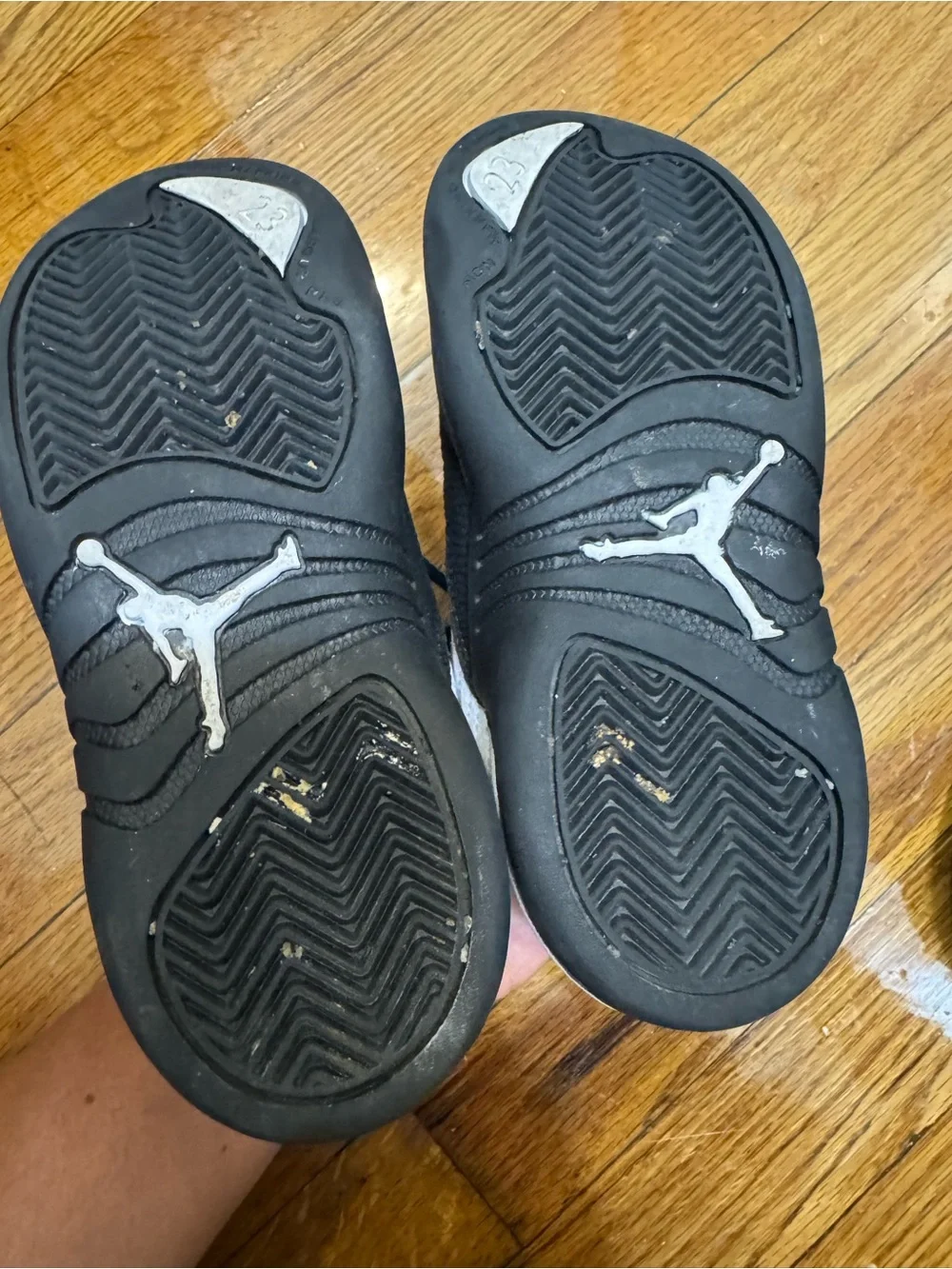 Jordan Black and White Low-Top Sneakers